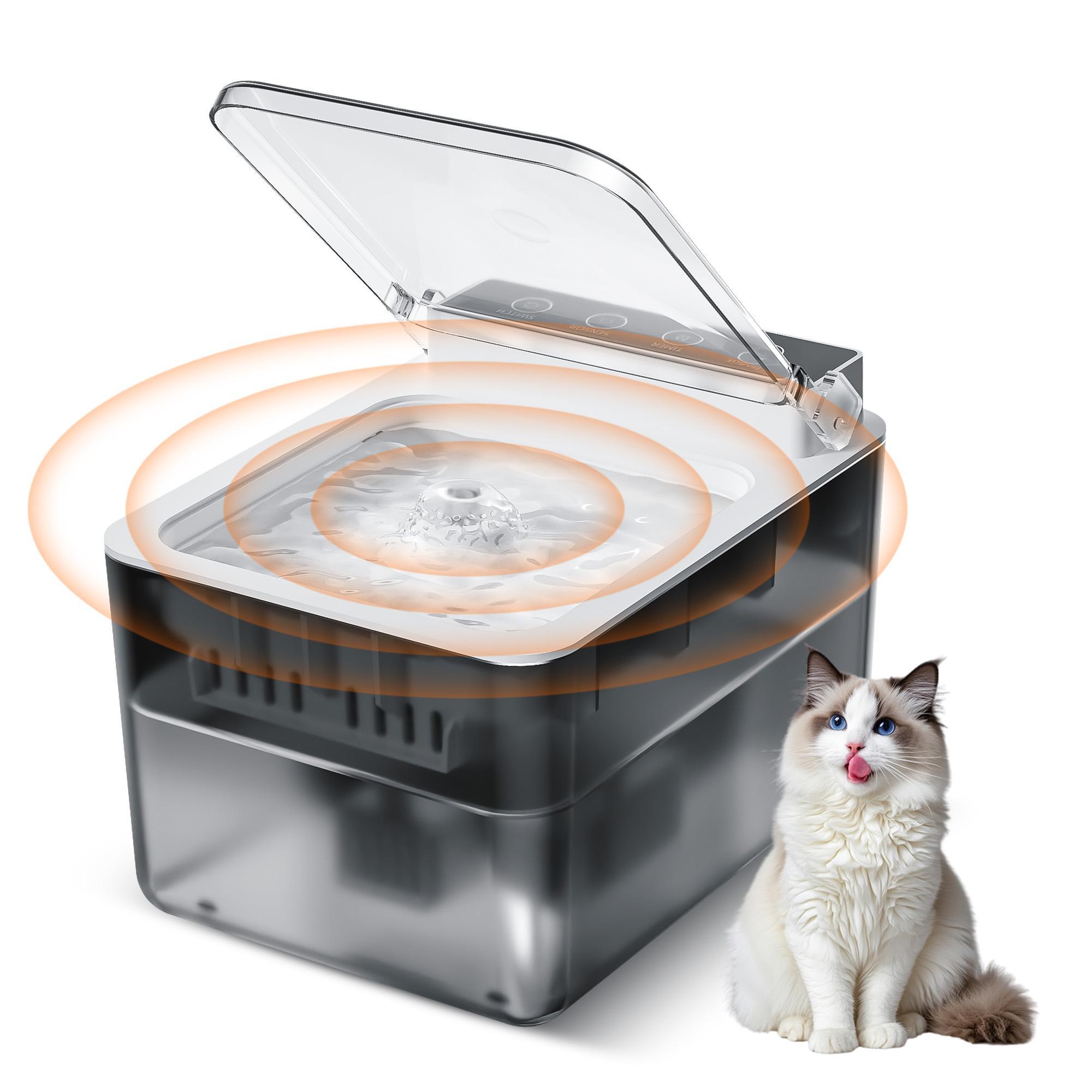 BrainBite™ Hydro-Flow Wireless Stainless Fountain