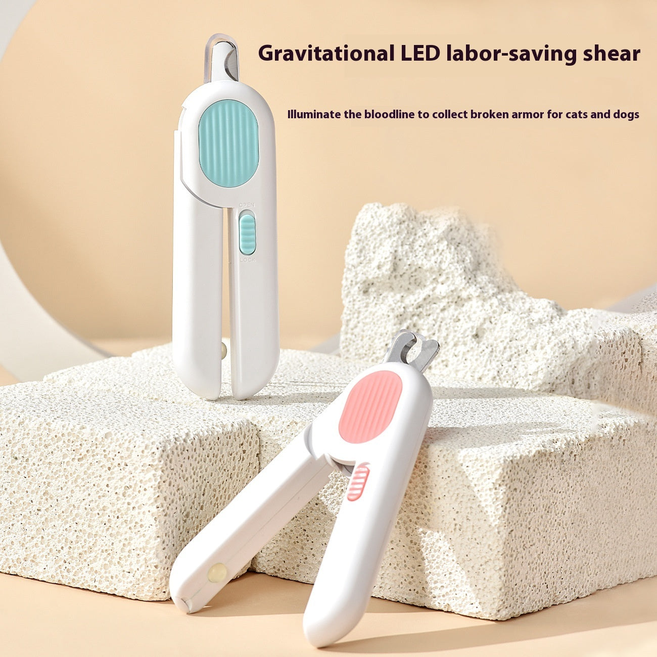 BrainBite™ Precision LED Pet Nail Clippers