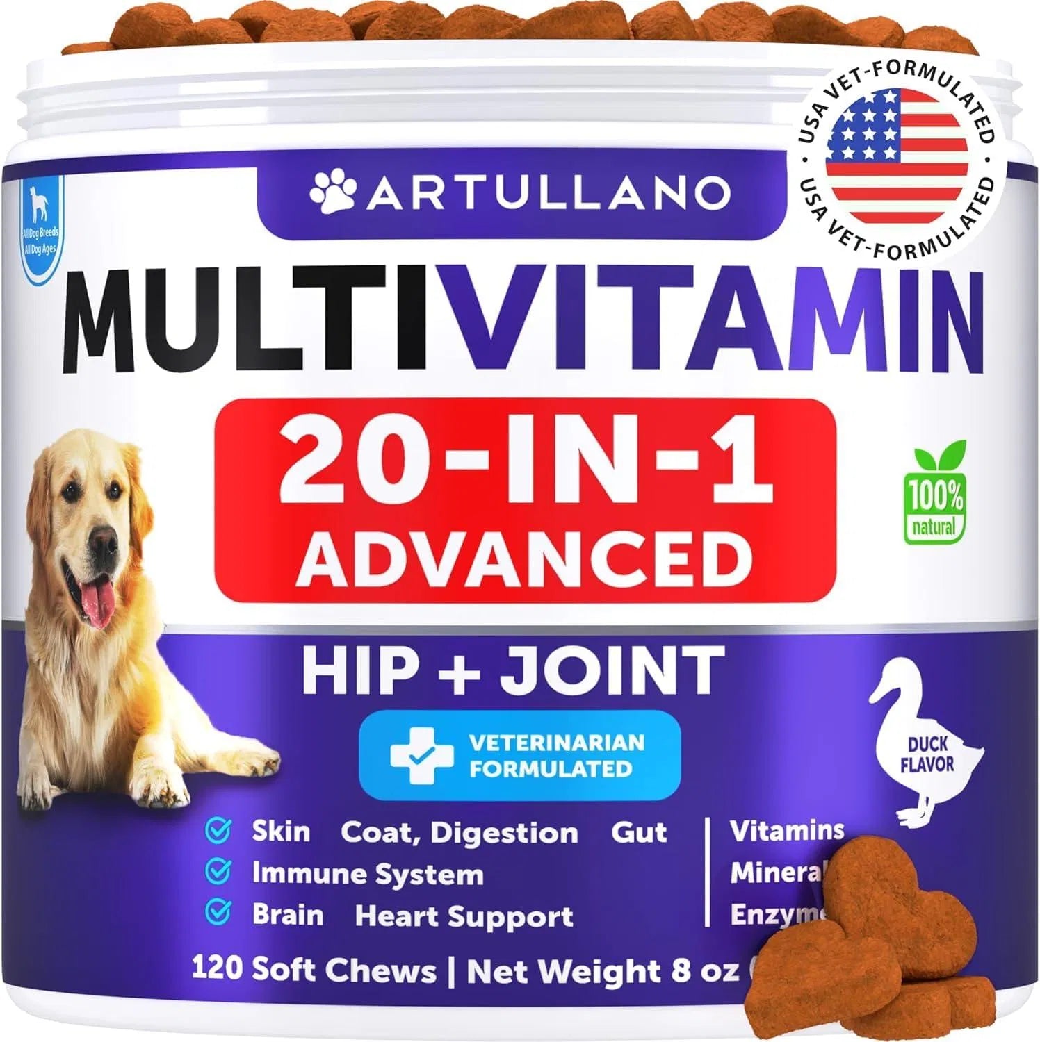 VitaPaws™ 20-in-1 Dog Multivitamin Chews